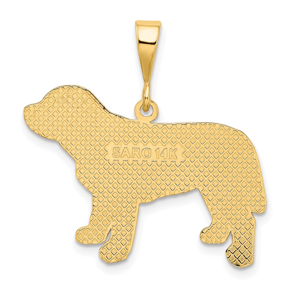 14k Labrador Dog Pendant (K3409)