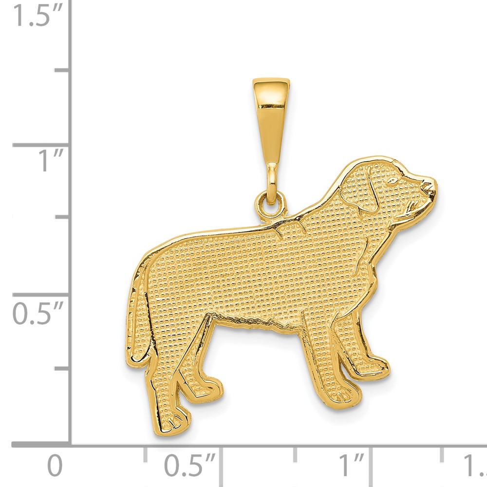 14k Labrador Dog Pendant (K3409)