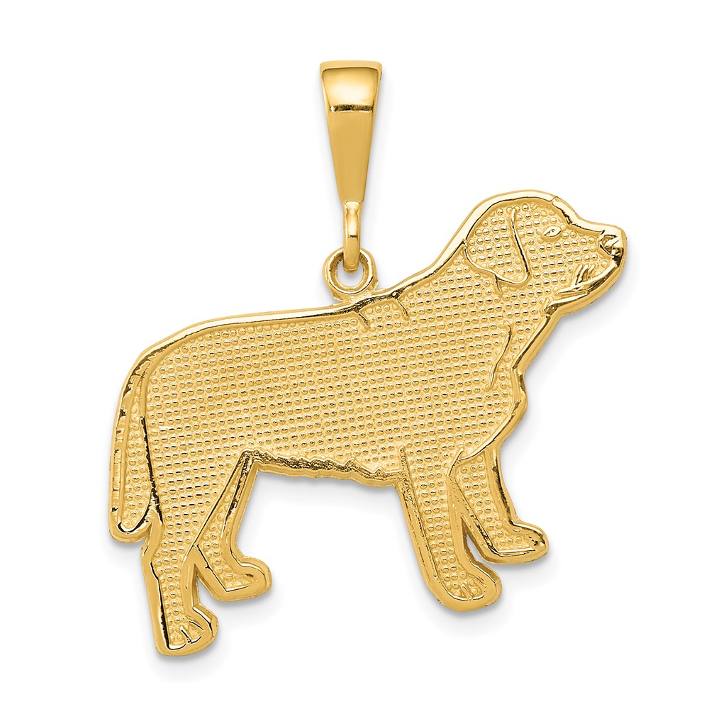 14k Labrador Dog Pendant (K3409)
