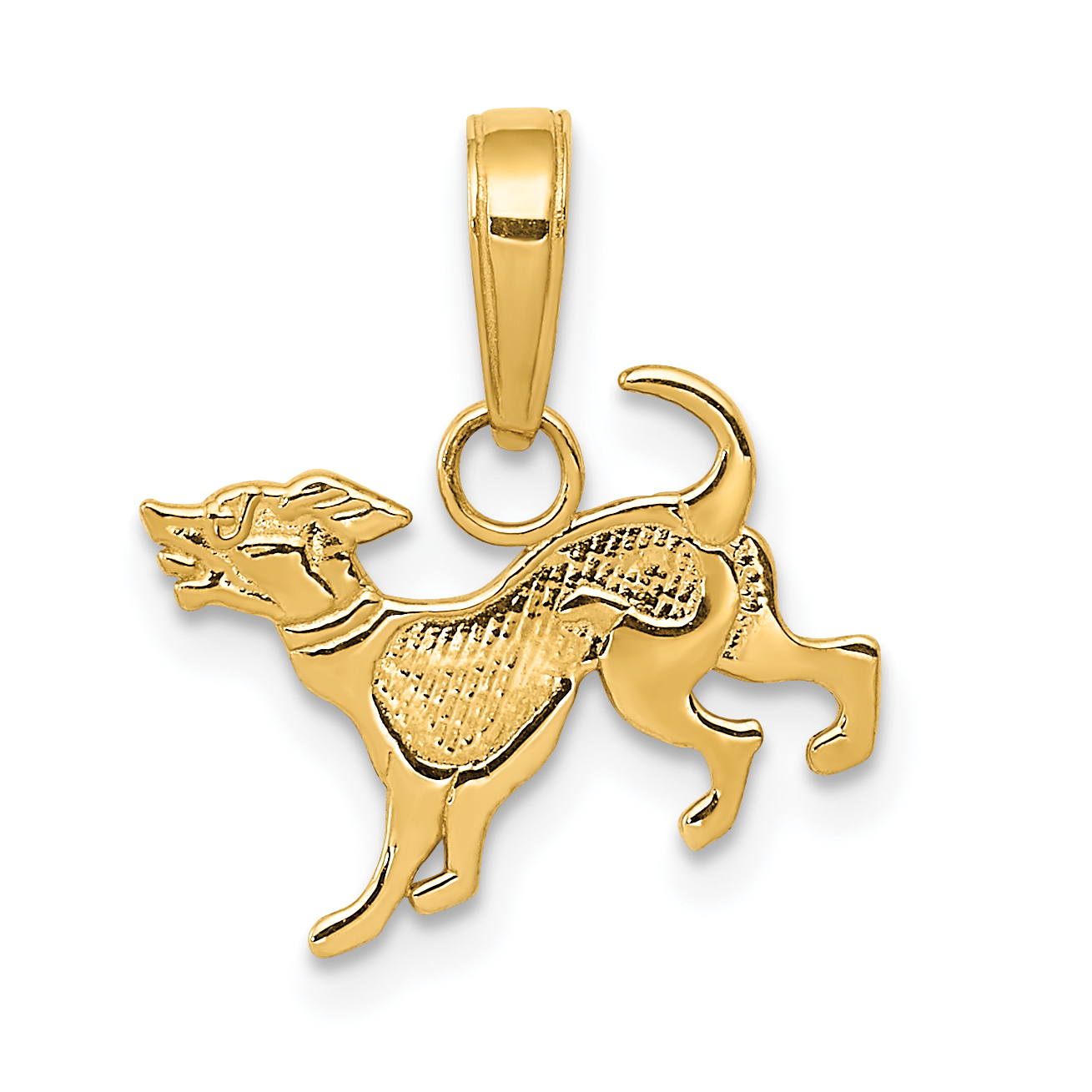 14k Dog Pendant (K3424)