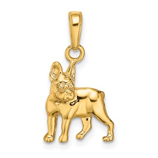 Gold Polished Dog Pendants