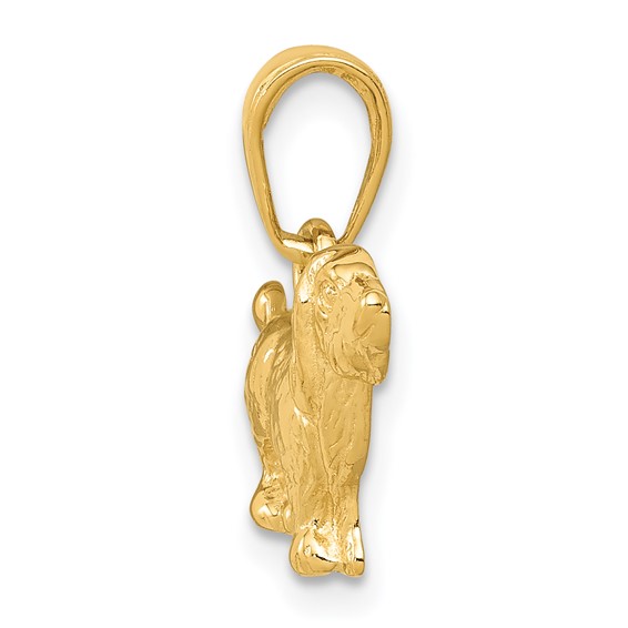 Gold Polished Dog Pendants