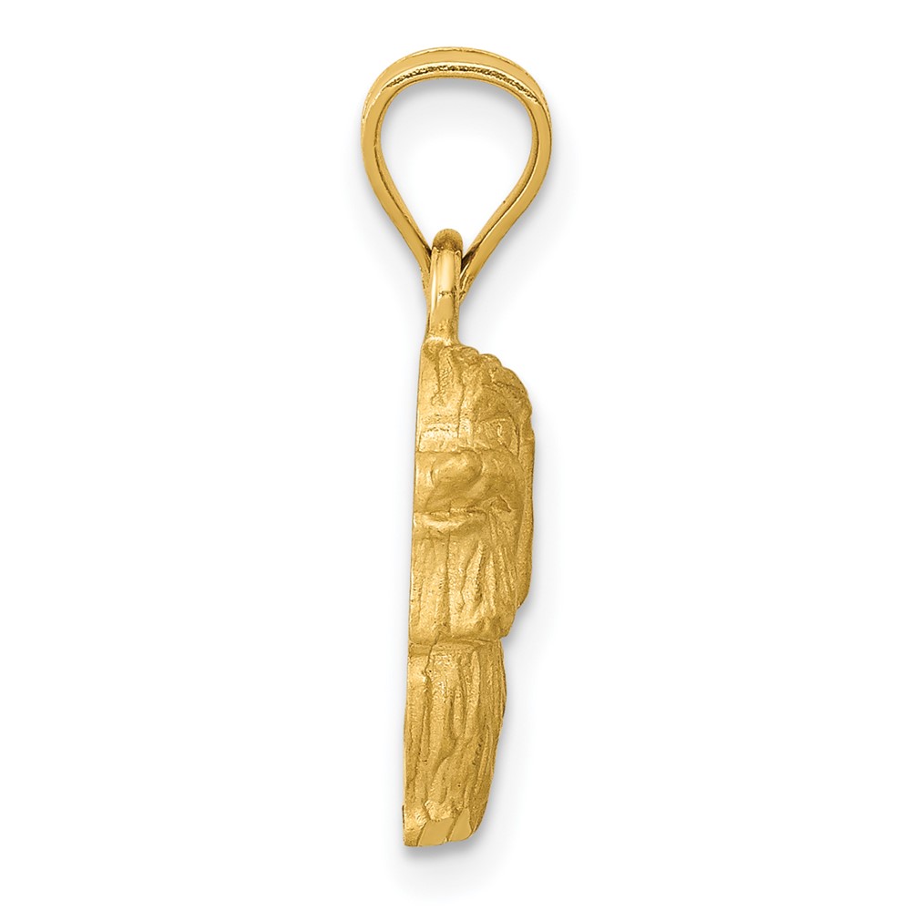 14K Diamond-cut Shih Tzu Pendant (K3432)