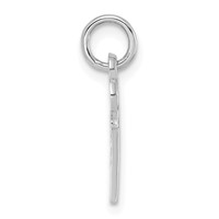 14K White Gold Key Letter K Initial Charm view 2