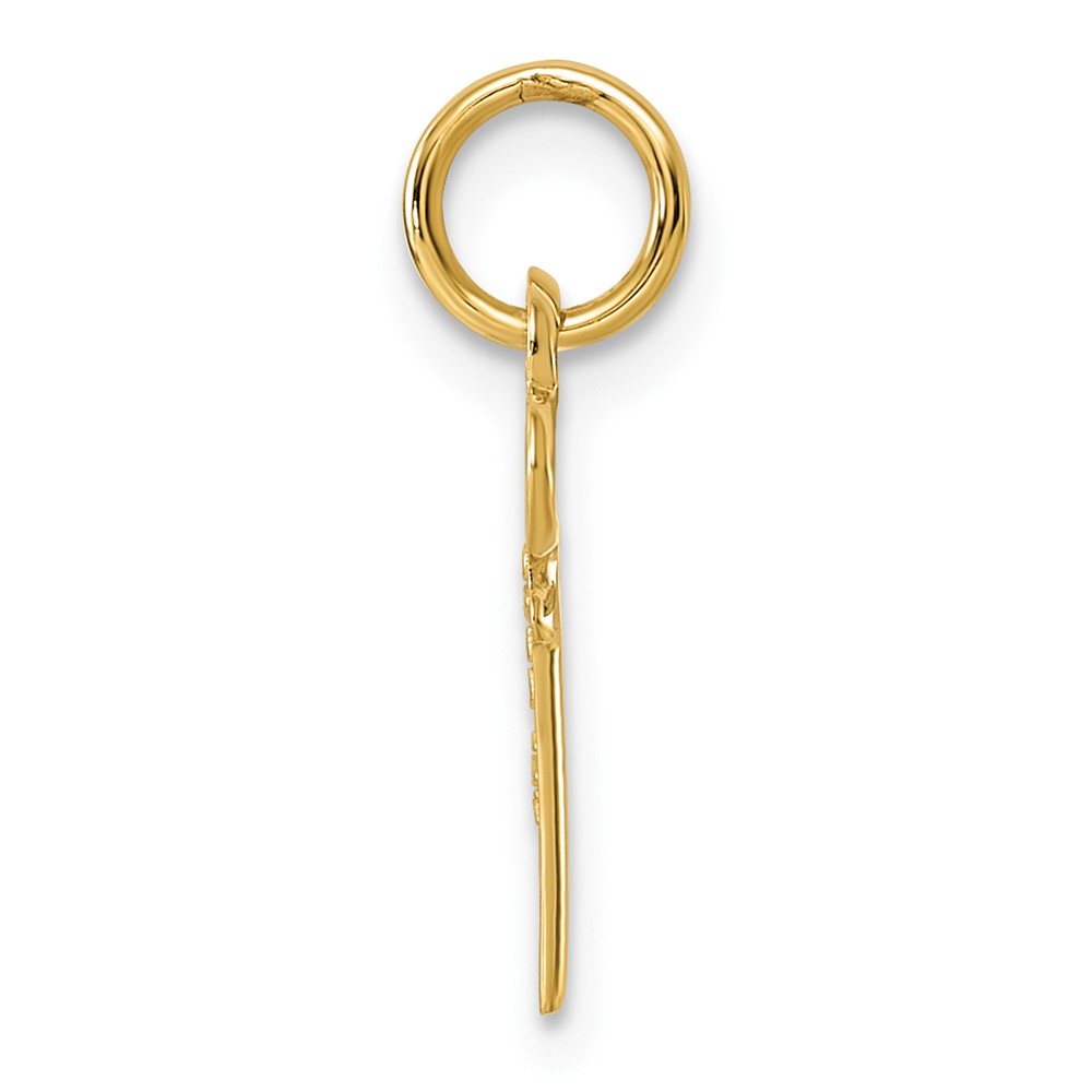 14k Key Letter C Initial Charm (K3442C)