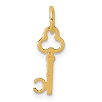 14K Yellow Gold Key Letter C Initial Charm view 3
