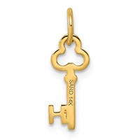 14K Key Letter H Initial Charm view 3