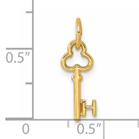 14K Key Letter H Initial Charm view 4