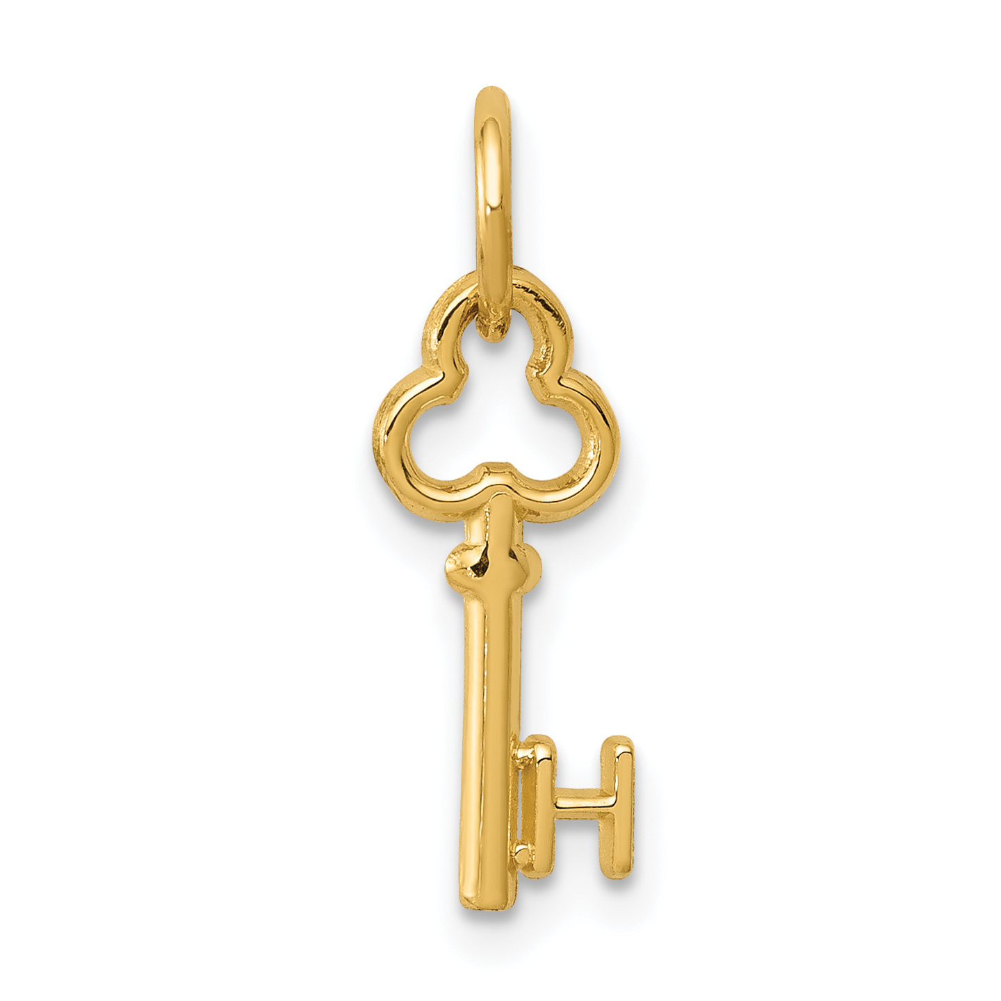 14k Key Letter H Initial Charm (K3442H)