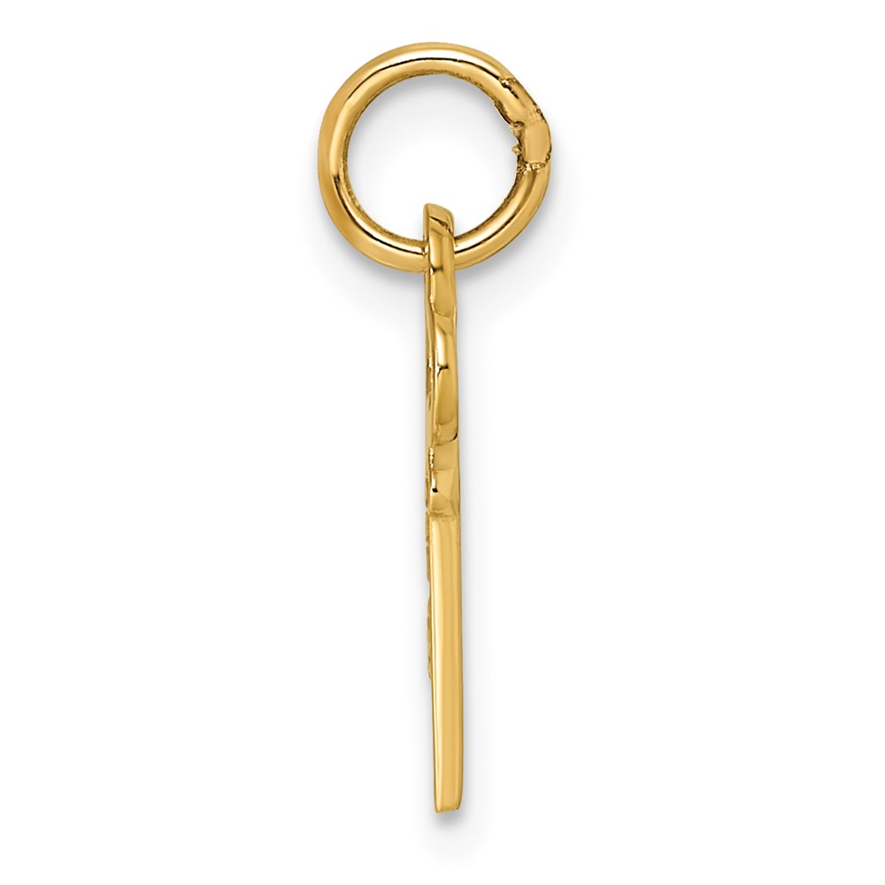 14k Key Letter I Initial Charm (K3442I)