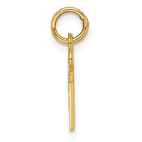 14K Key Letter I Initial Charm view 2