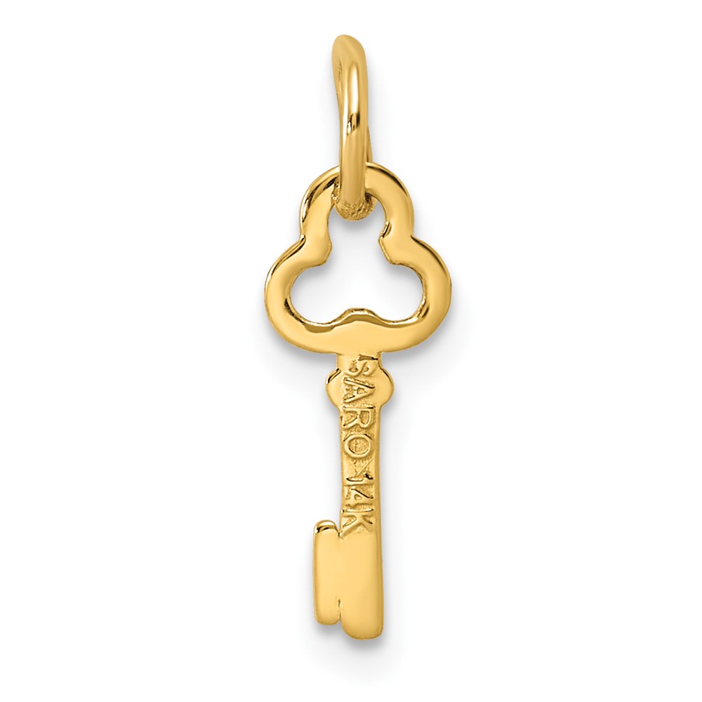 14k Key Letter I Initial Charm (K3442I)