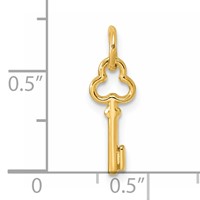 14K Key Letter I Initial Charm view 4
