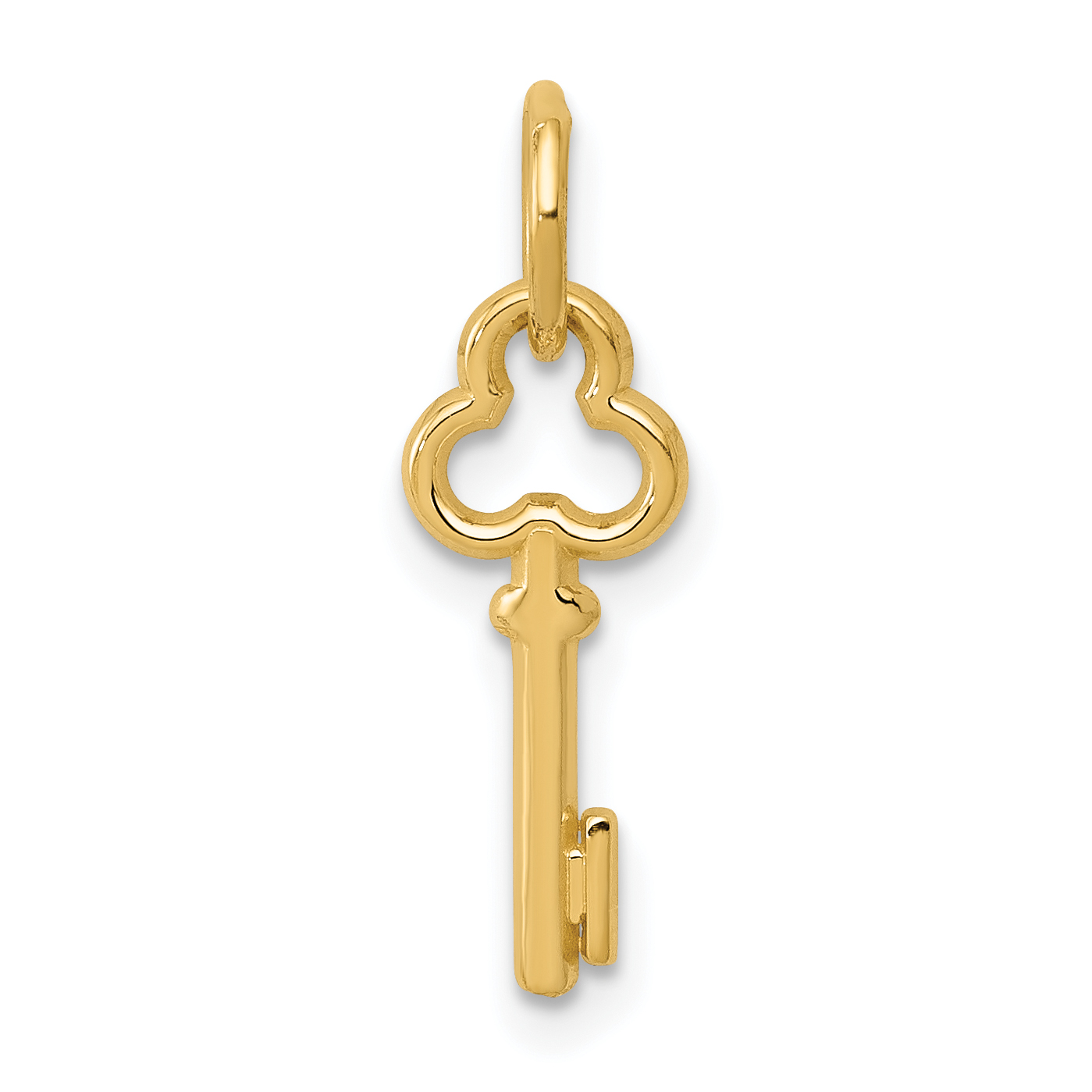 14k Key Letter I Initial Charm (K3442I)