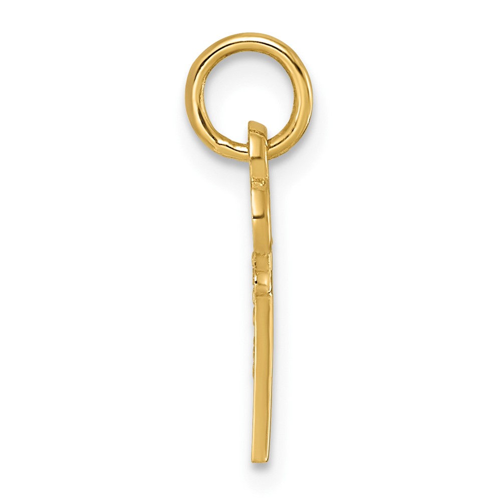 14k Key Letter K Initial Charm (K3442K)