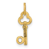 14K Yellow Gold Key Letter O Initial Charm view 3