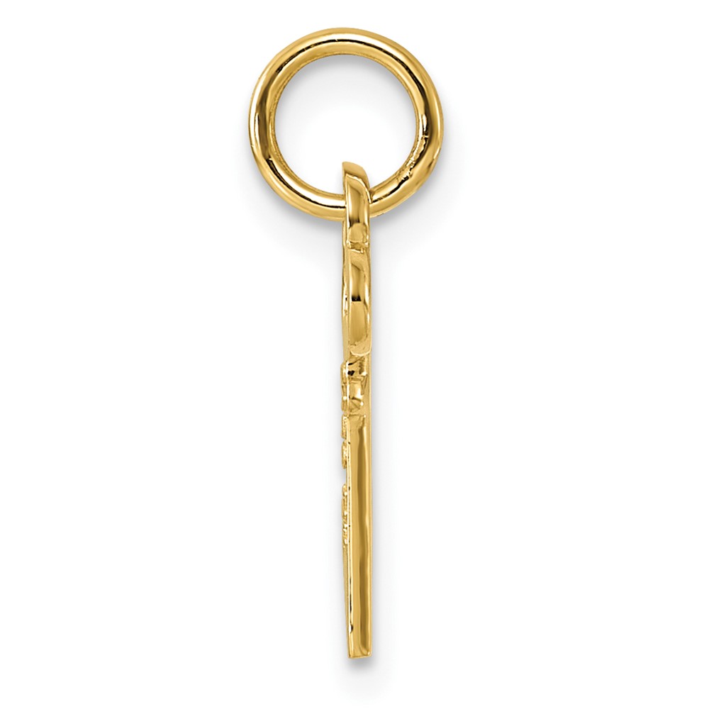 14k Key Letter P Initial Charm (K3442P)