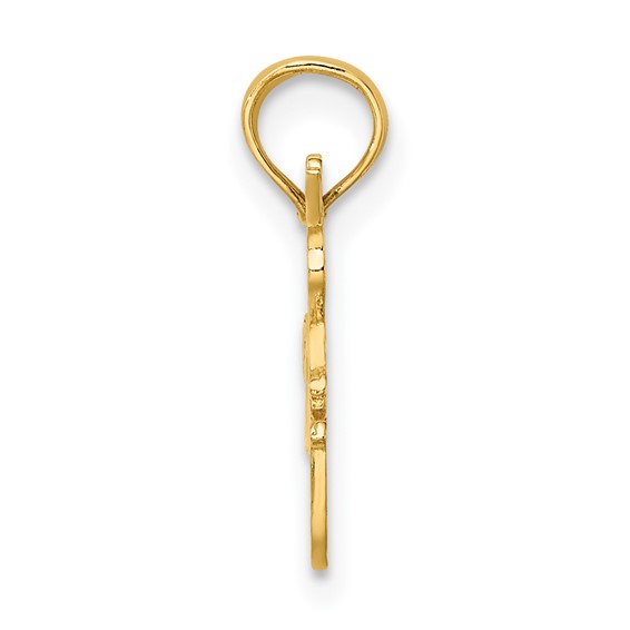 14K I HEART DANCING with Dancer Charm