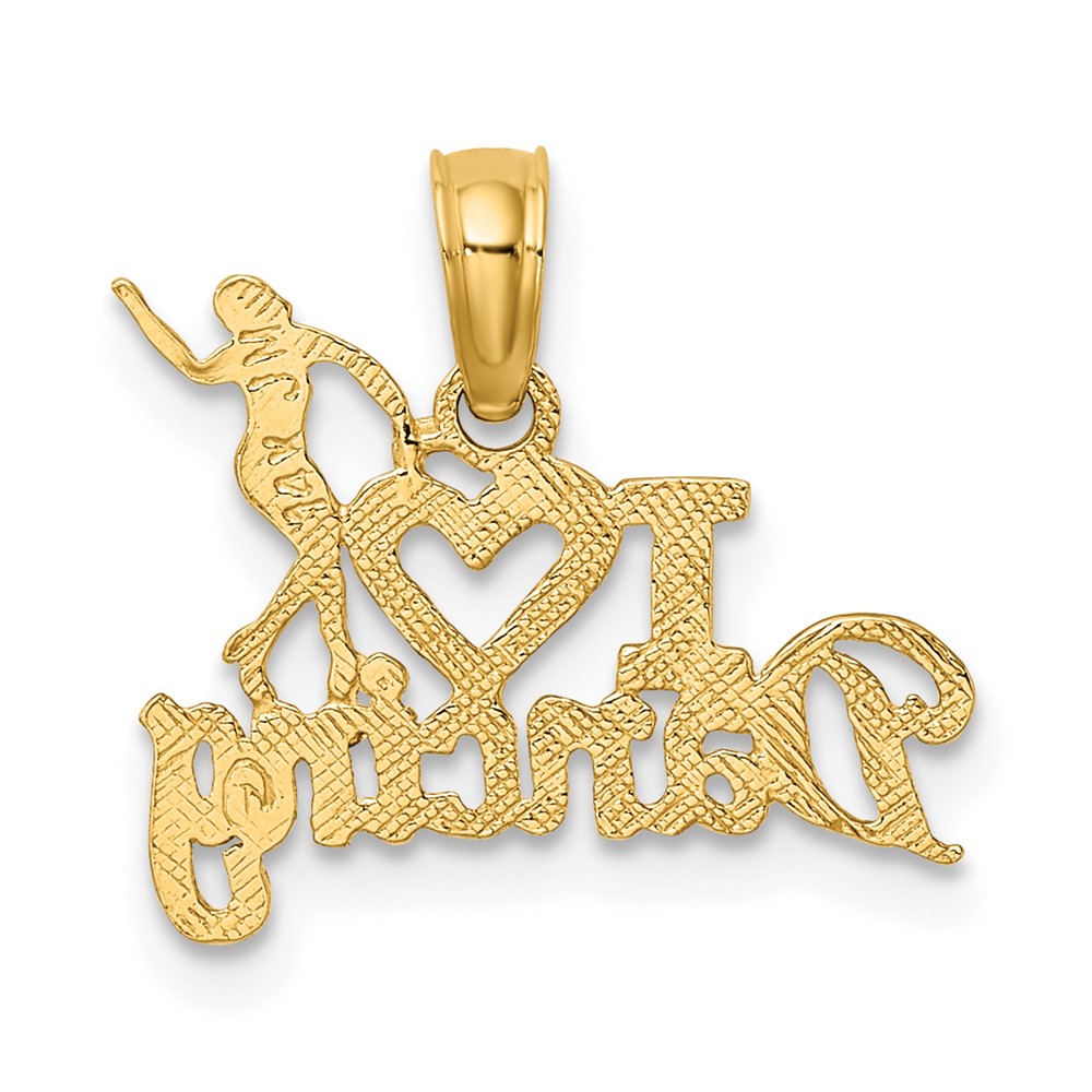 14K I HEART DANCING W/Dancer Charm (K3497)