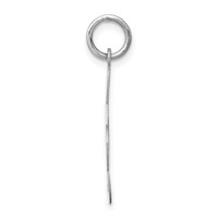 14K White Gold Polished Treble Clef Charm view 2