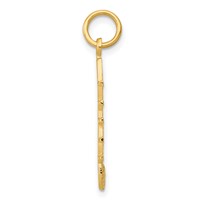 14K Yellow Gold Musical Staff Charm view 2