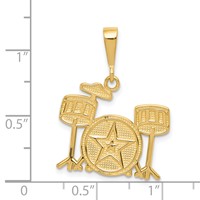 14K Drum Set Charm view 3