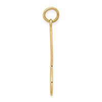14K Yellow Gold Lacrosse Stick Charm view 2