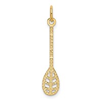14K Yellow Gold Lacrosse Stick Charm view 3