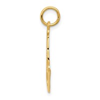 14K Yellow Gold Figure Skate Charm view 2