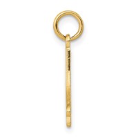14K Yellow Gold Figure Skate Charm view 2