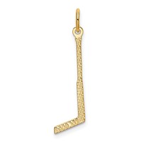 14K Goalie Stick Charm view 3