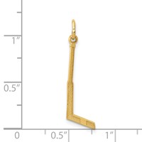 14K Goalie Stick Charm view 4