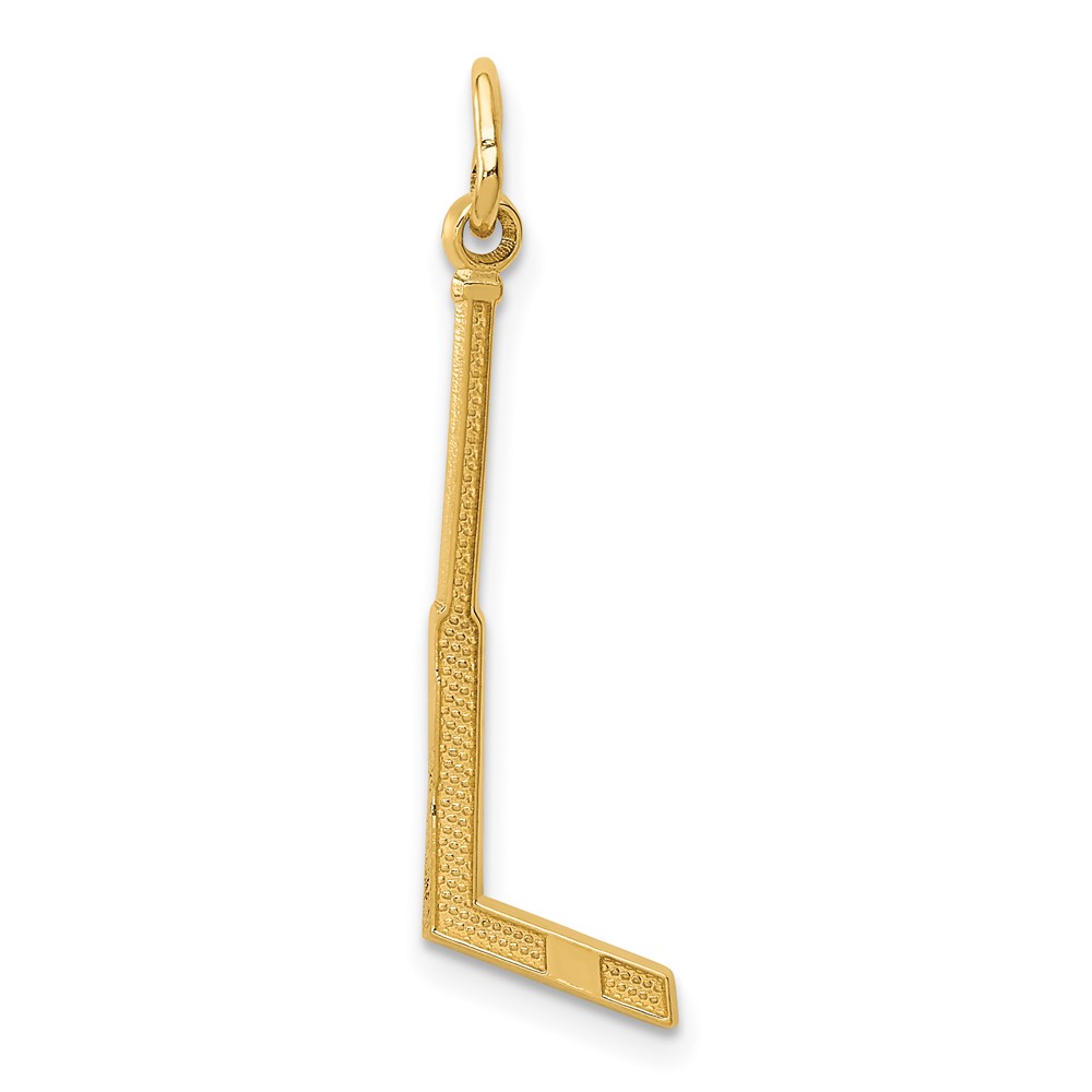 14K Goalie Stick Charm