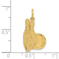 14K Bowling Pins Charm view 4