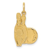 14K Bowling Pins Charm view 1