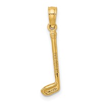 14K Yellow Gold 3-D Golf Club Charm view 4
