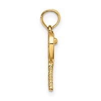 14K Yellow Gold Tennis Racquets Charm view 2