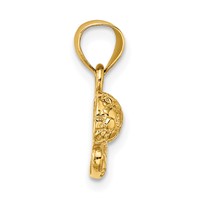 14K Yellow Gold Soccer Ball Charm with Shoe view 2