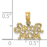 14K Soccer Mom Charm view 3