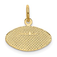 14K Yellow Gold Football Charm view 3