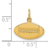 14K Yellow Gold Football Charm view 4