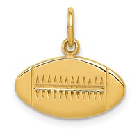 14K Yellow Gold Football Charm view 1