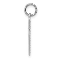 14K White Gold Cross Pendant view 2