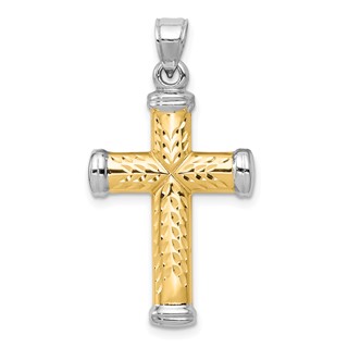 Gold Latin Cross Pendant