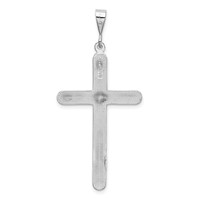 14K White Gold Cross Pendant view 3