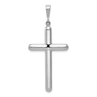 14K White Gold Cross Pendant view 1