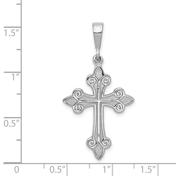Gold Fleur de lis Cross Pendant