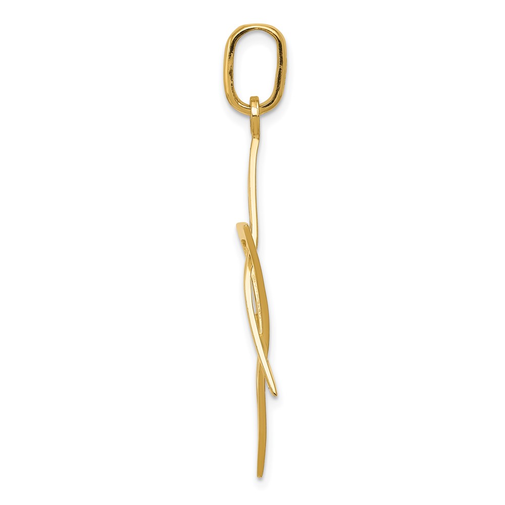 14k Elongated Star of David Pendant (K3796)
