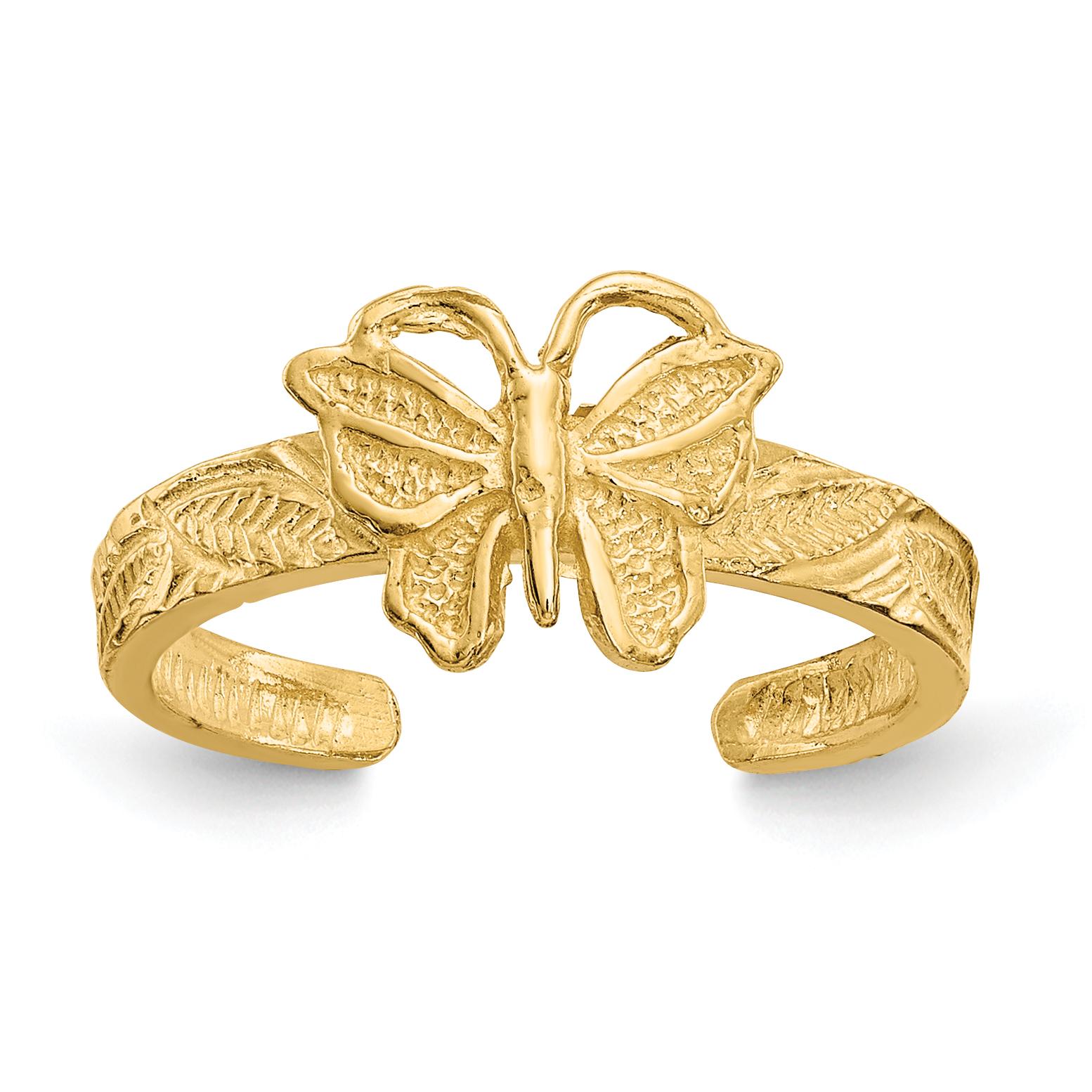 14K Butterfly Toe Ring (K3830)