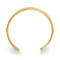 14K Yellow Gold Footprints Toe Ring view 2